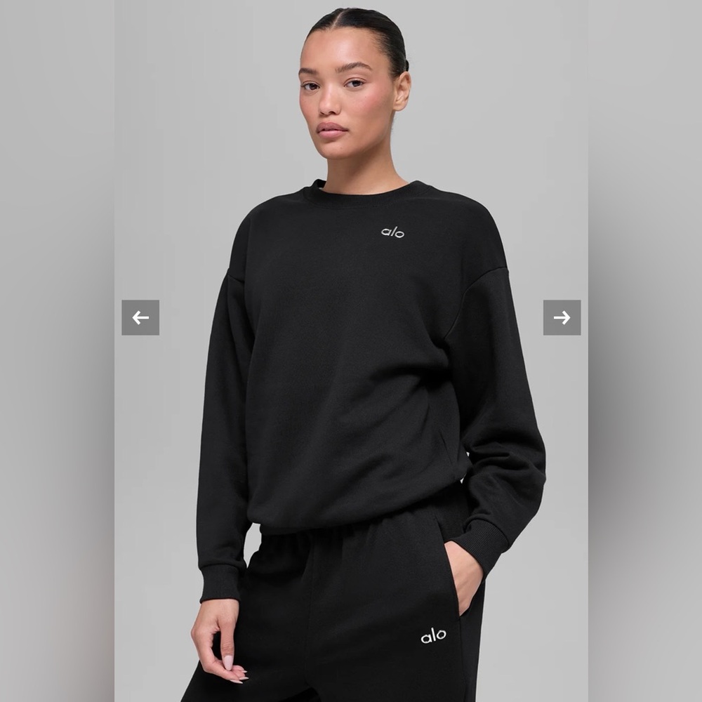 Alo Yoga Large Black Accolade Sweatshirt. 🖤⚡️